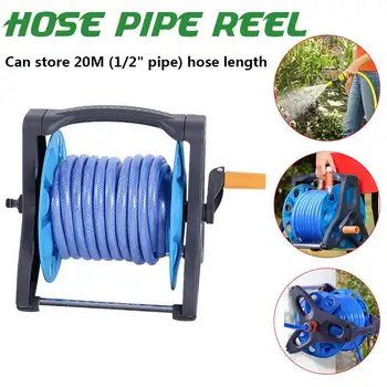 

Portable Garden Hoses Reel Garden Pipe Storage Cart Pipe Winding Tool Rack for 20m Watering Hose Reel Organizer For Home