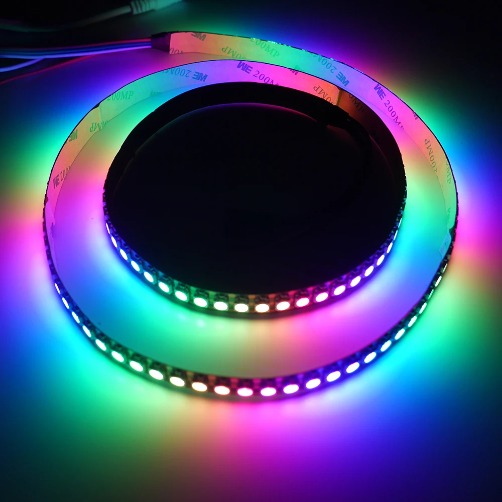 WS2812 RGB светодиодный светильник WS2812B s индивидуально адресуемый полоса