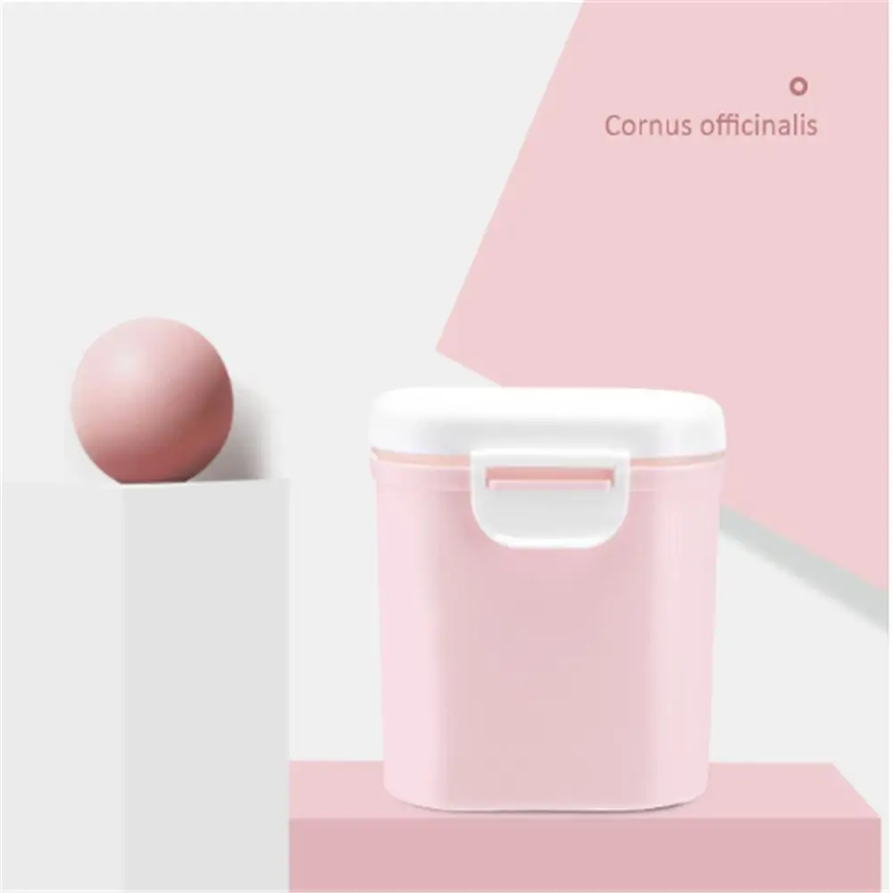 pink large Высокая емкость детское молоко порошок контейнер Melkpoeder детское питание коробка для хранения еды для перекуса двухслойная коробка для кормления новорожденных - Цвет: pink large
