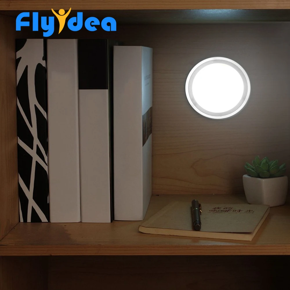 

4.5V Novel LED Night Light Kids night lighting tools Round Touch Switch LED Night Light Home Lighting Lamp for Simple lighting