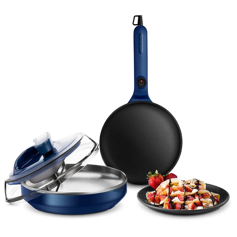 

Crepe Maker Machine Electric Pizza Pancake Machine Non-Stick Griddle Baking Pan Cake Machines Kitchen Cooking Tools 220v 700w