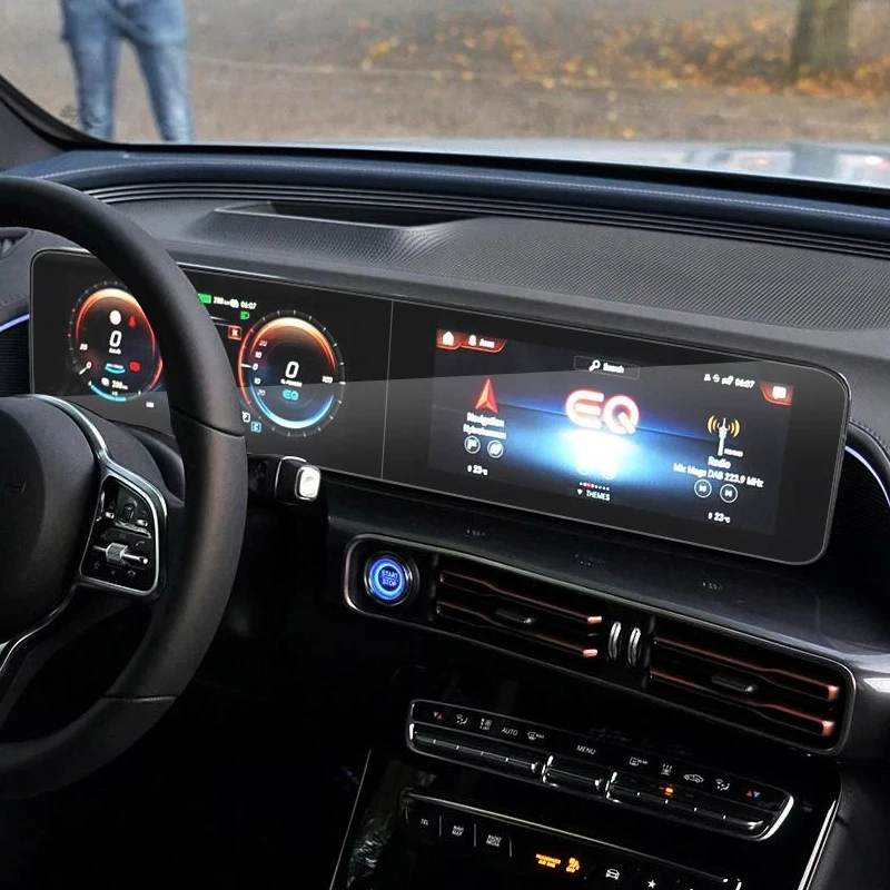 10,2"+ 10,25" автомобильный стиль gps Навигация экран пленка для Mercedes-Benz EQC N293-Н. В. gps экран пленка авто аксессуар