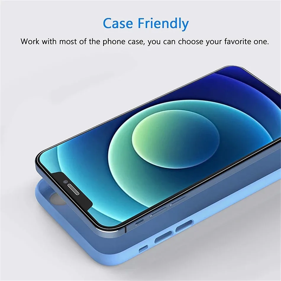 4Pcs Tempered Glass For iPhone 11 12 Pro XS Max