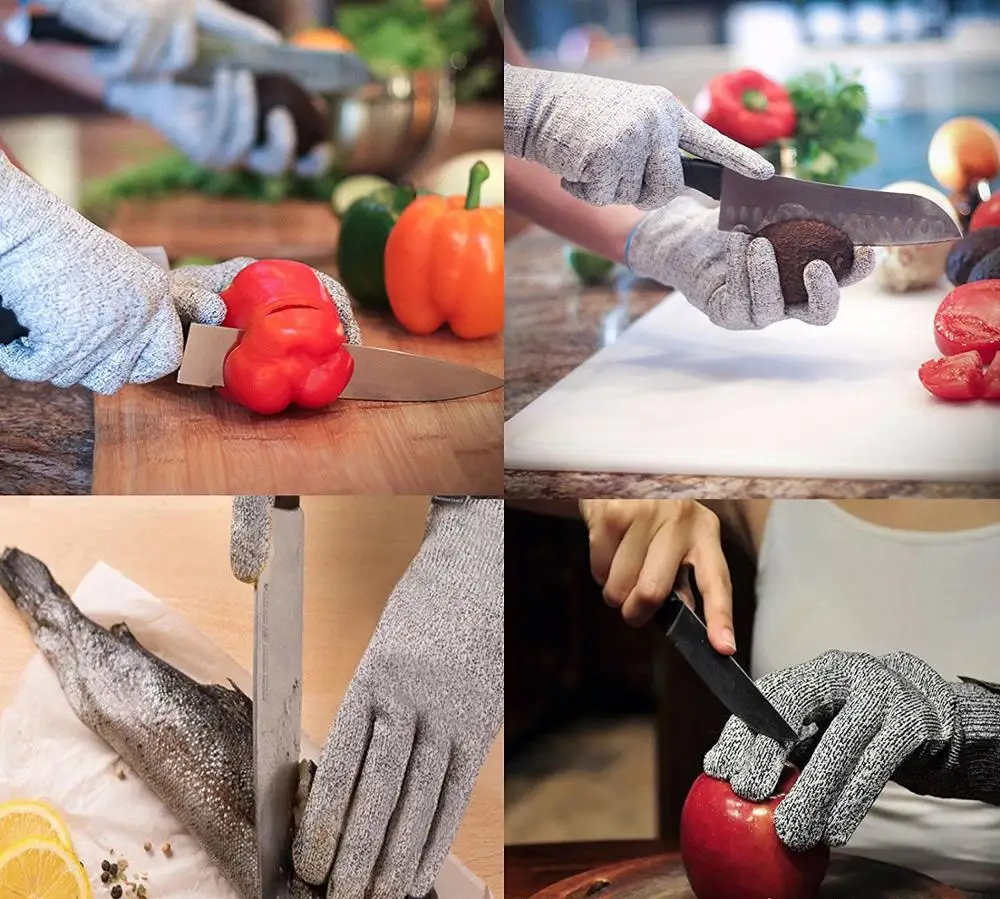 Перчатки для защиты от порезов перчатки мужчин мясника Жаропрочные