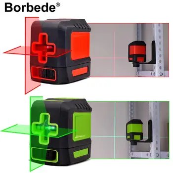 

[NEW]Borbede Laser horizontal red/green light 2 lines automatically flatten vertical and horizontal line