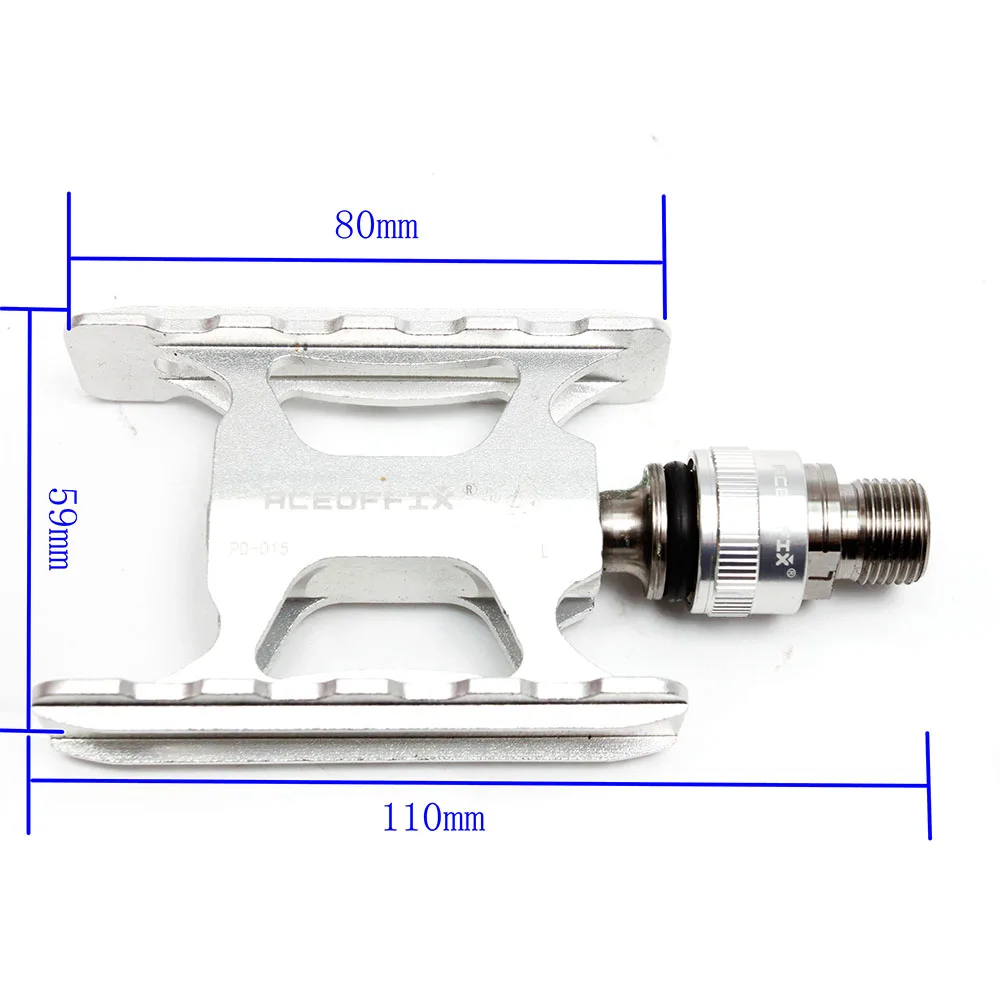 Ультралегкая велосипедная педаль для складного велосипеда Brompton, БЫСТРОРАЗЪЕМНАЯ алюминиевая+ титановая ось, 1 пара
