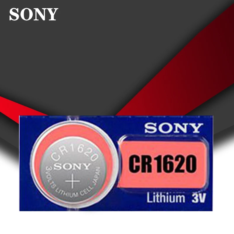 1 шт./лот Sony 100% оригинальный CR1620 кнопочный Аккумулятор для часов автомобильный