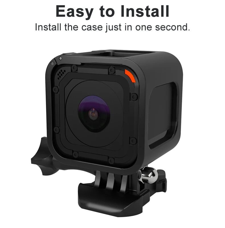 GoPro 세션 4 5용 프레임 케이스 Go Pro 세션 4 5용 강화 유리 화면 보호기 GoPro Hero 5 세션 카메라 액세서리