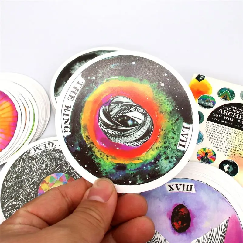 

Brand New High Quality The Wild Unknown Archetypes 78 Cards Deck and Guidebook Circular Oracle Cards Family Party Board Game
