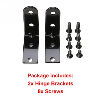 

Hot New Glove Box Lid Hinge Snapped Repair Kit Hinge Brackets Screws Carbon Steel