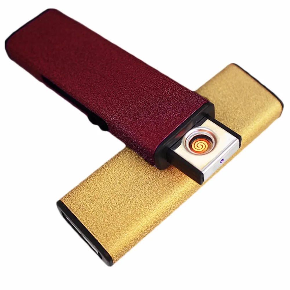 

Creative USB Charge Dual Arc Lighter USB Windproof Personality Electric Cigarette Lighter Novelty Flameless Torch