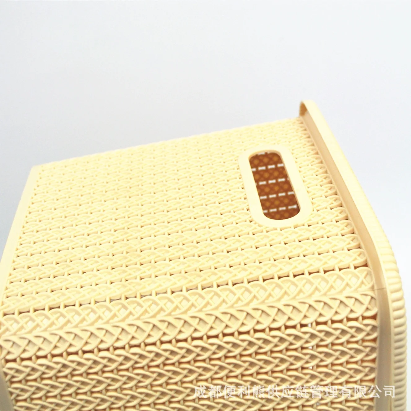 Imitation Bamboo Rattan Storage Box Stationery Debris Basket Desktop Snacks Weaved Storage Basket Bamboo Basket Storage Basket
