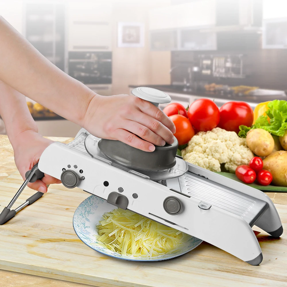 

Stainless Steel Multifunctional Manual Vegetable Fruit Onion Potato Cutter Chopper Kitchen Gadgets