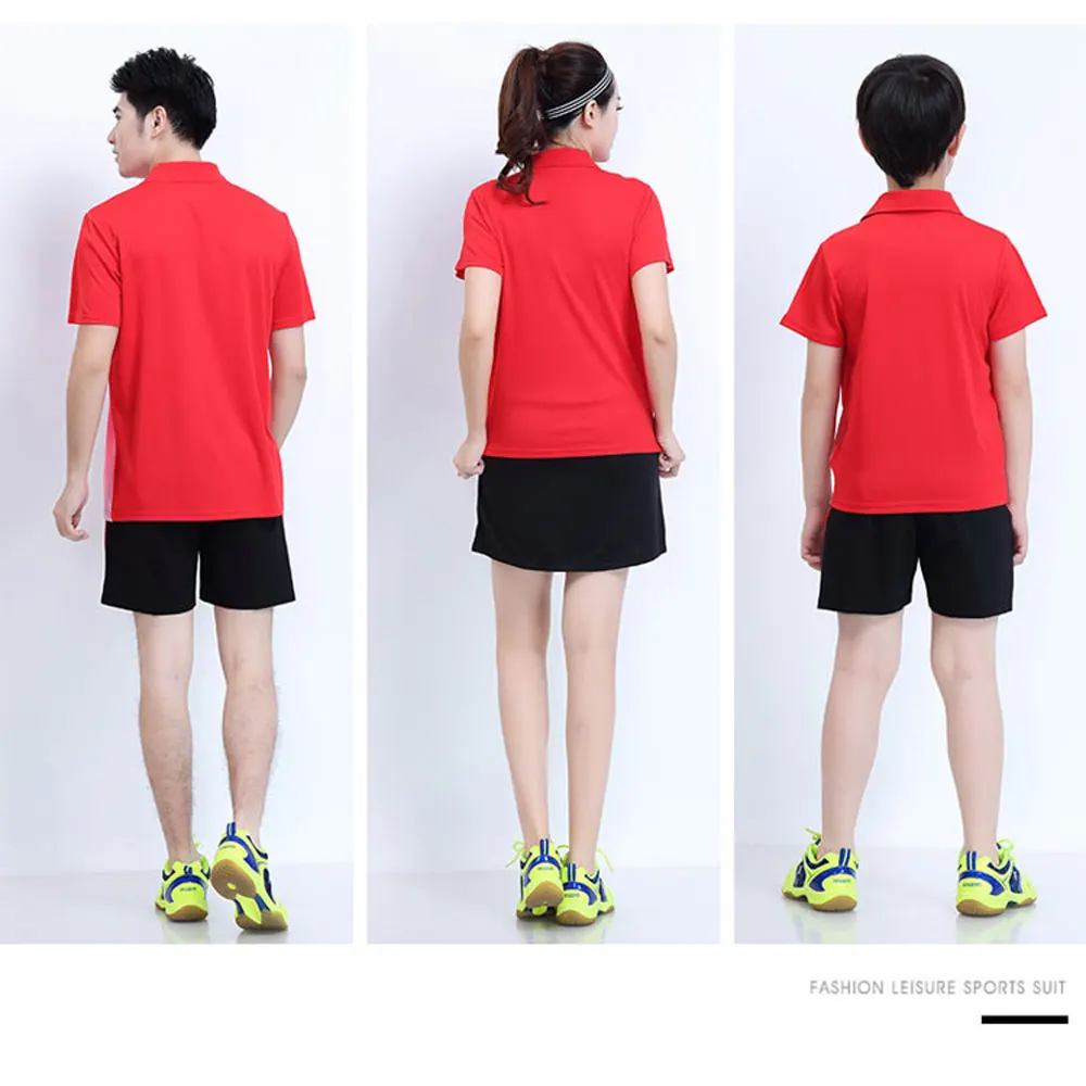 Adsmoney высокое качество теннисная рубашка костюм бадминтон одежда наборы для взрослых детей, одежда для настольного тенниса, тренажерный зал спортивная форма