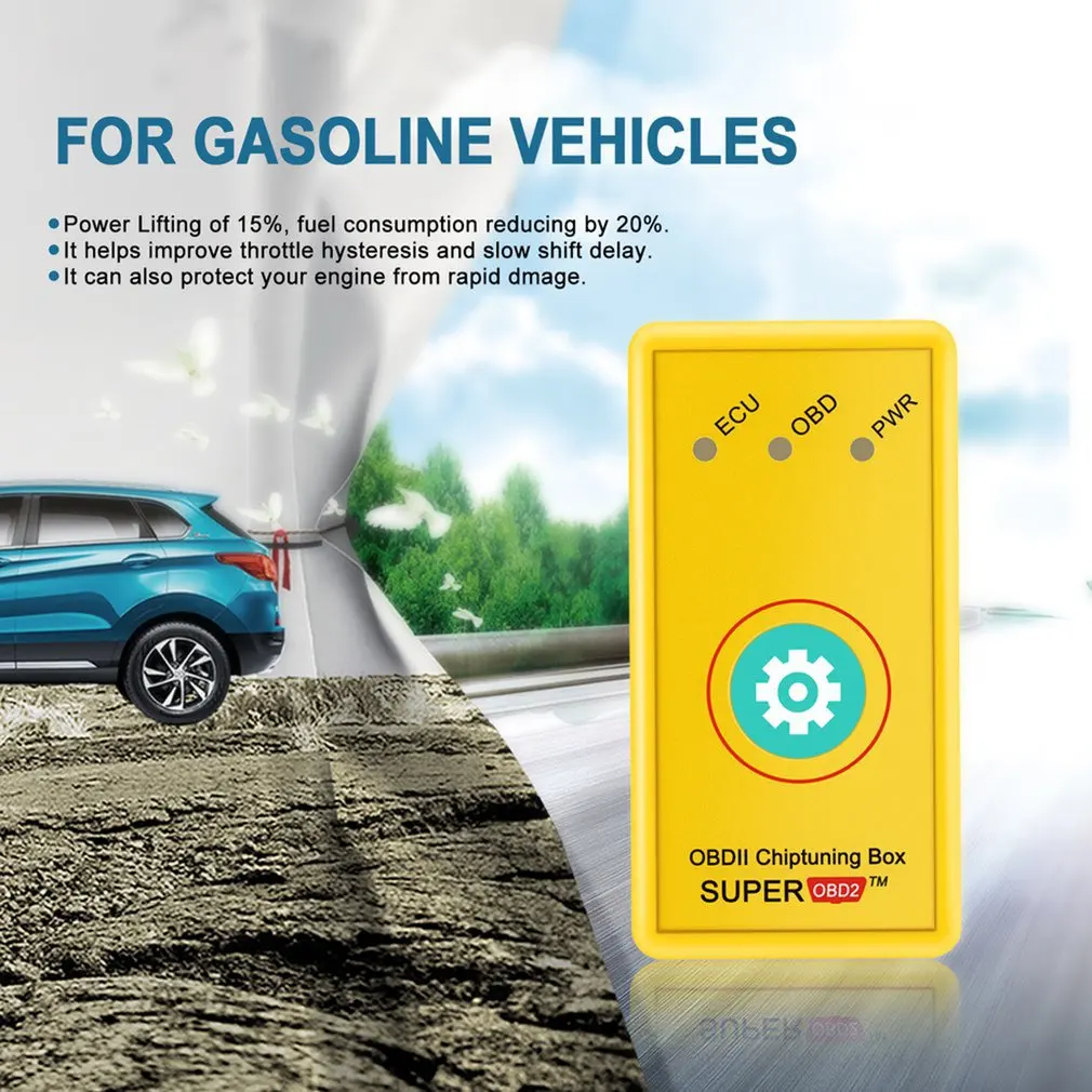 Новый Супер OBD2 нитро ECU чип тюнинг коробка Plug And Drive Интерфейс для бензиновых
