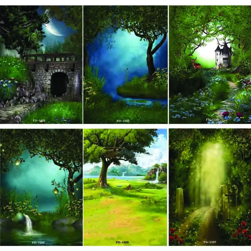 

Vinyl Custom Photography Backdrops Prop fairy tale Theme Photography Background #0020
