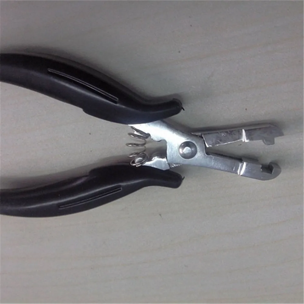 

Wholesale 14.5cm C type stainless steel hair extension plier hair extension tools forceps for removal of hair micro ring pliers