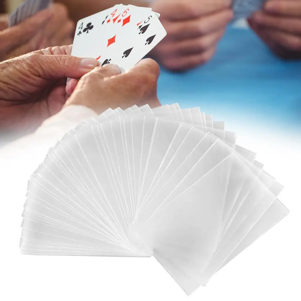 100 шт защитные рукава для карт для магического сбора вечерние настольные игры Волшебные прозрачные карты для покера чехол для настольной игры протектор