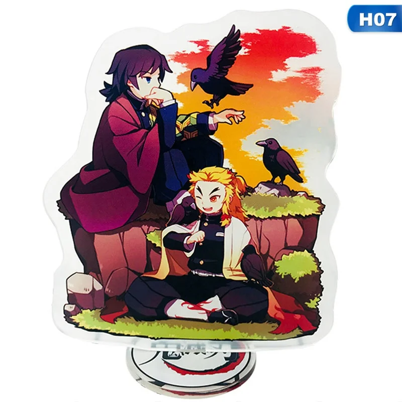 Anime Ghost Blade Character Japan Cute Cartoon PVC Acrylic Anime Desktop Ornaments Student Boys Decoration Gift