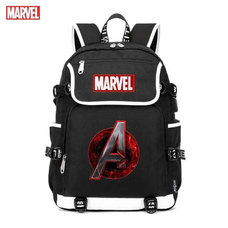 

Disney Marvel USB Backpack Men's Casual Backpack Korean Student Backpack