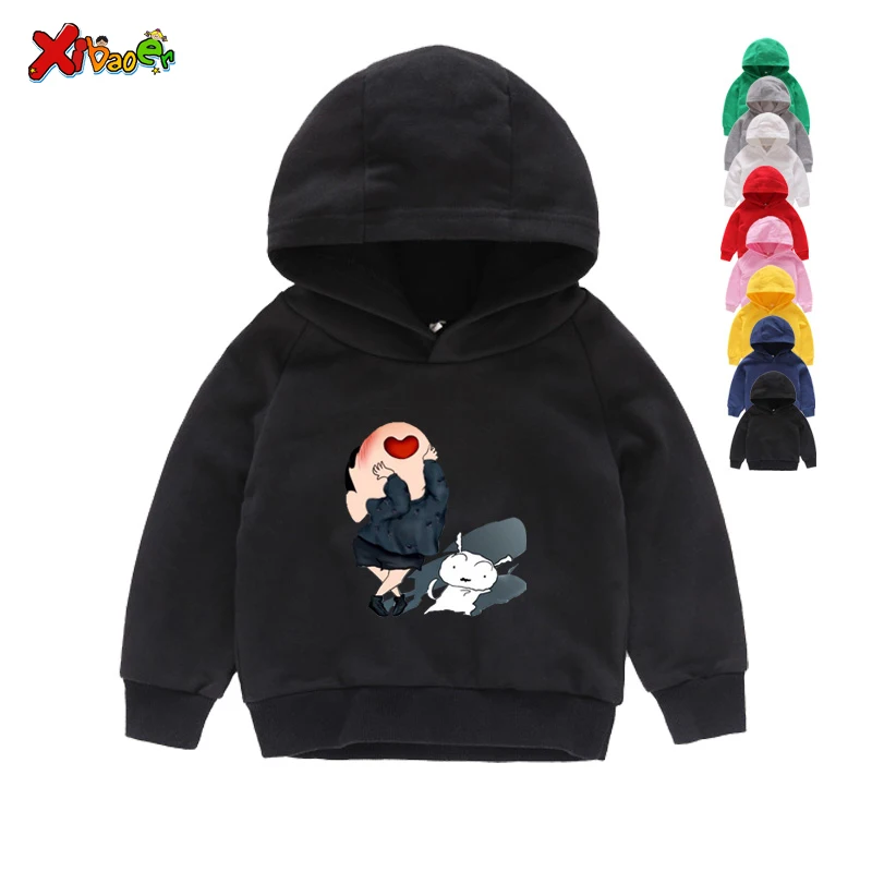 Crayon Shin-chan/одежда Детские толстовки с капюшоном в стиле японского аниме толстовки с капюшоном Crayon Shin Chan детская одежда брендовая одежда для мальчиков от 2 до 12 лет - Цвет: Kids Hoodies