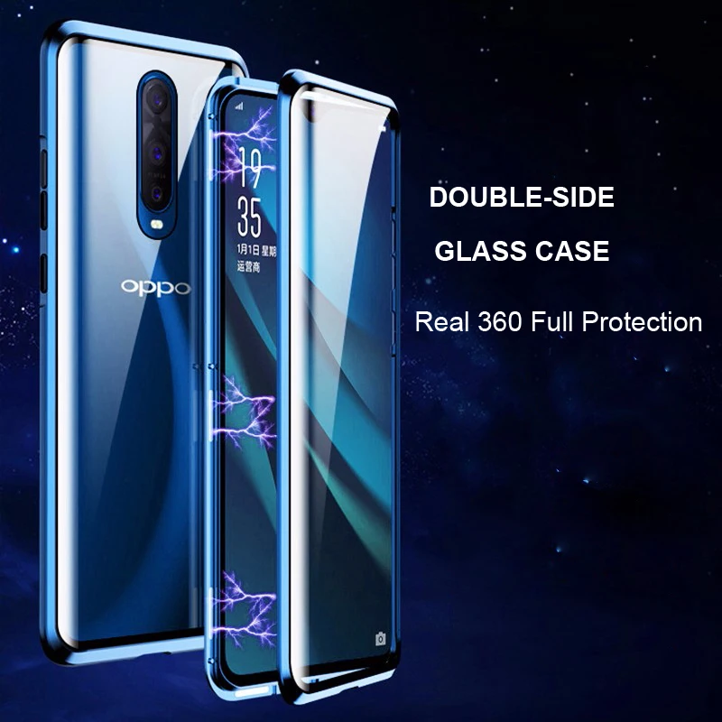 Чехол с магнитной адсорбцией для OPPO Realme X2 Pro XT ACE K5 730G двусторонний защитный чехол из закаленного стекла Realme XT 3 Pro