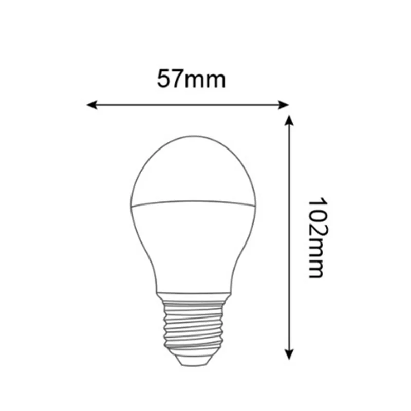 E26/E27 для ZigBee RGB+ CCT 6 Вт умная лампа переменного тока 100-240 в 500-550 люмен 6 Вт 57*102 мм