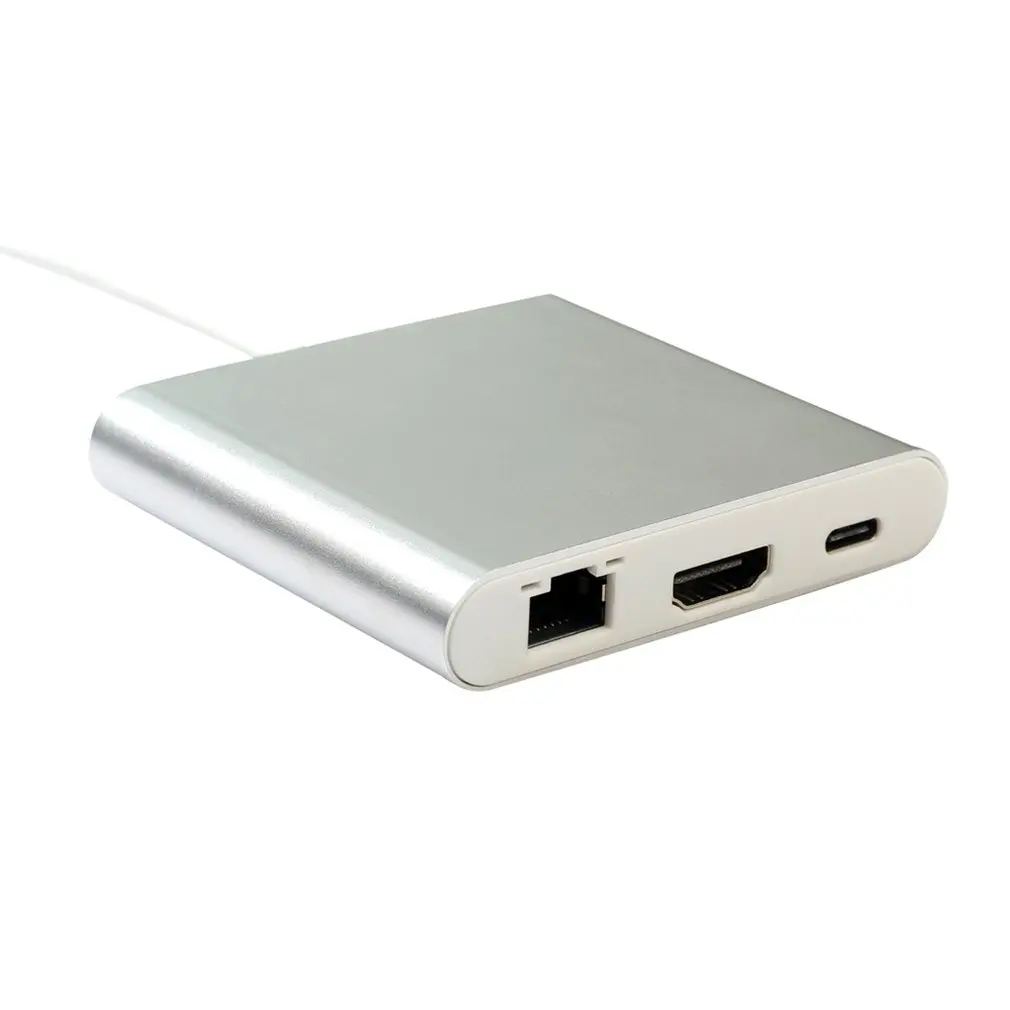 Преобразователь type-C в Hdmi 4 K 4 Rj45 Usb 3,0 Usb 3,1 в 1 Usb-C многофункциональный удлинитель Usb концентратор 3,1 для Macbook Hdtv Chromebook