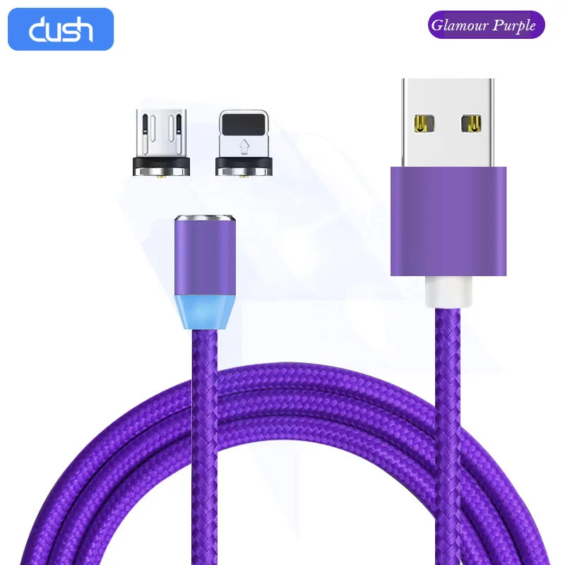 

DUSH Nylon Magnetic Charging Cable 360 Degree Blind Suction 3A Fast Charge Suitable for Apple Lightning / Type-C / Micro .