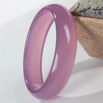 

Zheru Jewelry Agate Chalcedony Pink 54-62mm Bracelet Elegant Princess Jewelry Gift for Mother to Girlfriend