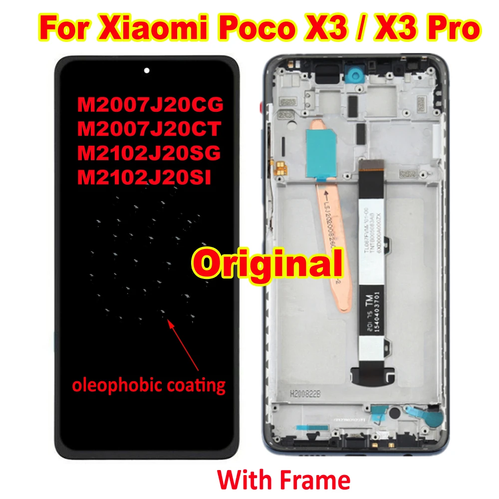 ЖК-дисплей с сенсорным экраном и дигитайзером в сборе для Xiaomi Poco X3 Pro | Мобильные