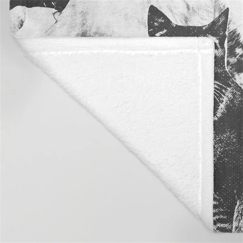 Коты Forever B& W плед теплый для дивана, из микрофибры постельные принадлежности