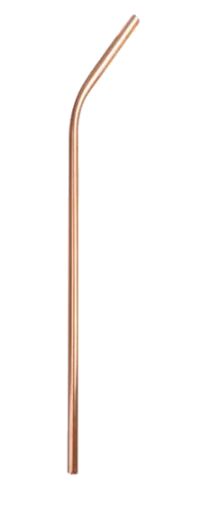 rose gold bent 25 шт. Нержавеющая сталь питьевые соломки, прямые и изогнутые многоразовый фильтр чайные, кофейные инструменты вечерние Барные аксессуары - Цвет: rose gold bent