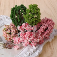 Микро пейзаж поддельные дерево миниатюрные Искусственные Растения Сад орнамент для украшения дома 72XF