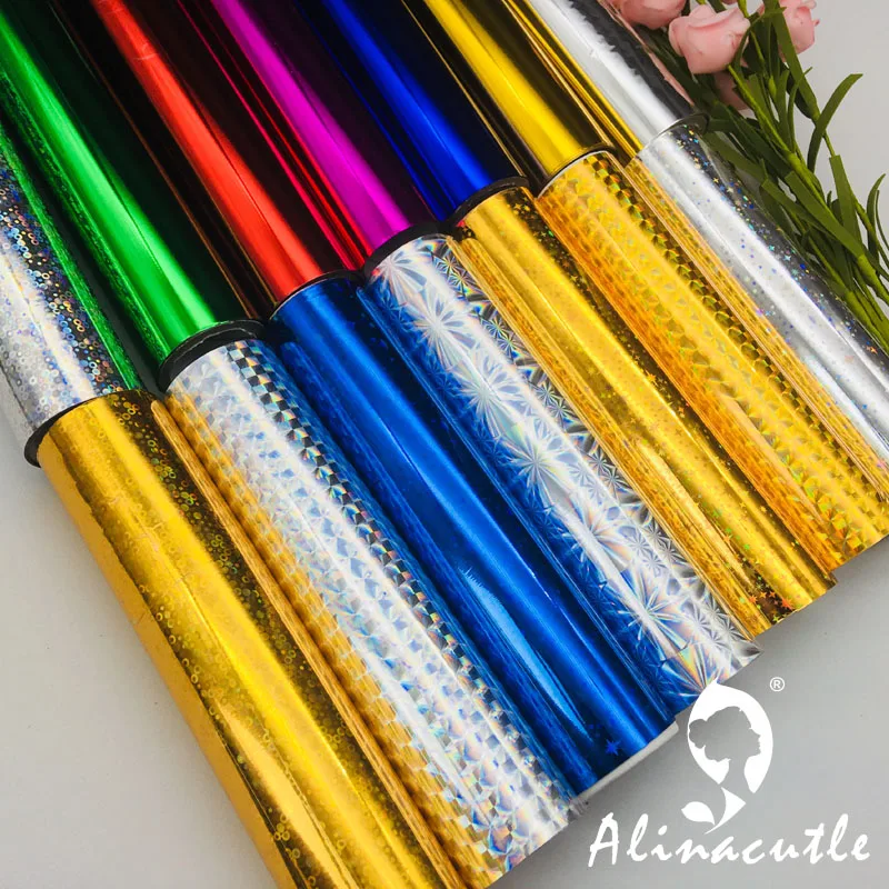 craft foil 3M X15cm Hot Foil Rolls Hot Stamping Foils Paper Holographic Heat Transfer Foil DIY Crafts