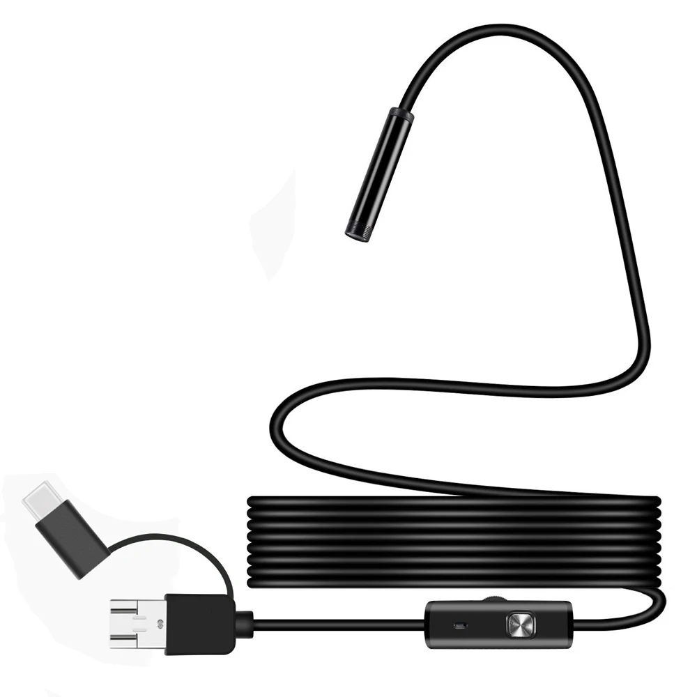 Wireless 3 in 1 Waterproof USB Port 5.5mm Visual Lens Mini Camera Portable Inspection Cam - Цвет: 3.5m