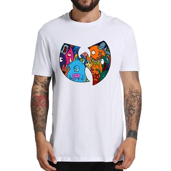 

Wu Tang Clan T Shirt Funny Cartoon Tshirt Hip Hop Band EU Size 100% Cotton Breathable High Quality Vintage Tops