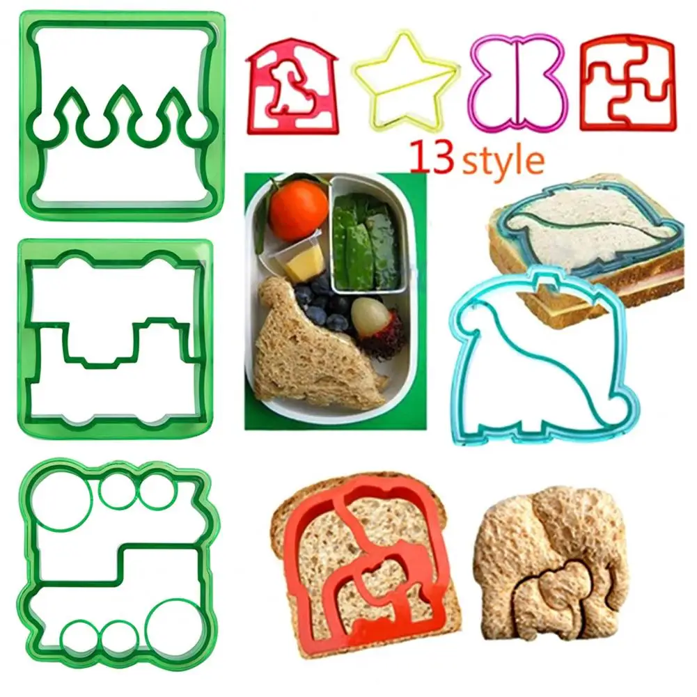 Sandwich Cutters Mould Food Toast Bread Mold Cute Baking Children Set Lunch Cutter Interesting Kitchen Accessories for Kids