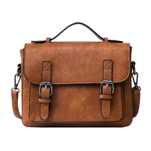 Kajie/брендовый ретро-чехол, женские сумки-мессенджеры, винтажная искусственная кожа, консервативный портфель для девочек, маленькая новая Подростковая сумочка