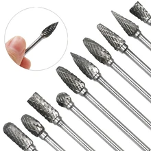 Milling-Cutter Burr Rotary-Tool Grinding Dremel Diamond-Cut Wood Metal Electric 3mm Shank