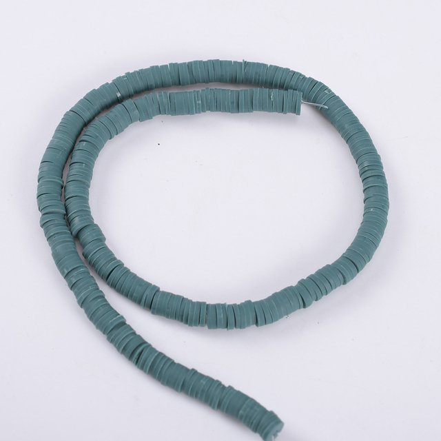 30 Colors 6mm Recyclable Polymer Clay Disc Spacer Beads Necklace Bracelet Handmade Loose Charms Beads For Jewelry Making