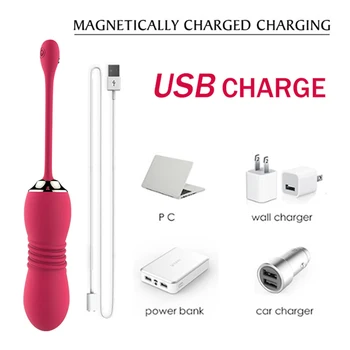 Thrusting Vaginal Balls G Spot Vibrators Kegel Ball Female Vagina Tighten Massage Exercise Wireless Remote Vibrating Egg Sex Toy 6