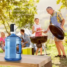 Автоматический насос для питьевой воды, универсальный Электрический диспенсер для воды с светодиодный кнопкой PI669