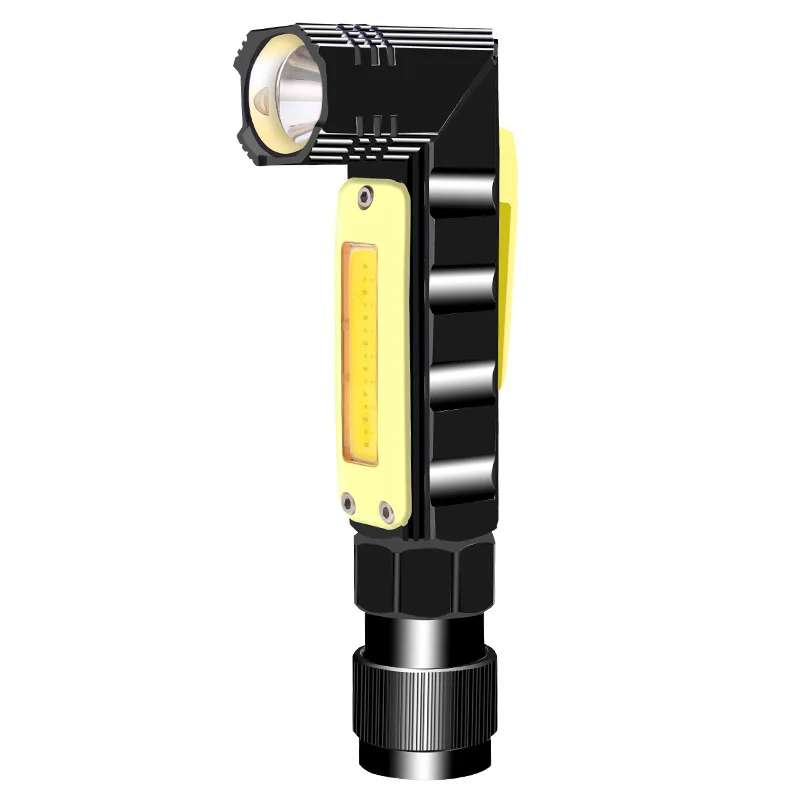 

2019 New Style Camping Lights Elbow with Magnet Glare Rechargeable Flashlight Multi-functional Emergency Headlamp
