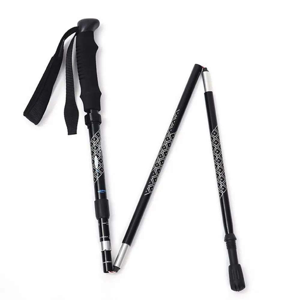 40HOT 2Pcs Outdoor Foldable Trekking Poles Anti shock Walking Stick