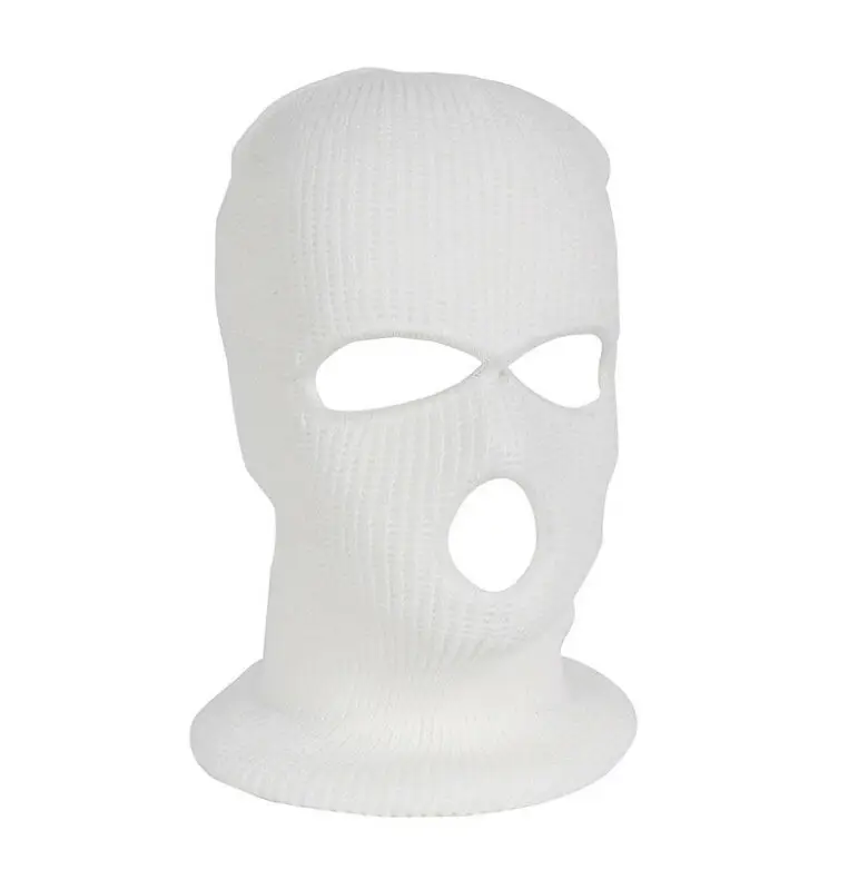 Модная армейская тактическая маска, 3 отверстия, для всего лица, морозостойкая маска, лыжная маска, зимняя шапка, Балаклава, капюшон, Новинка