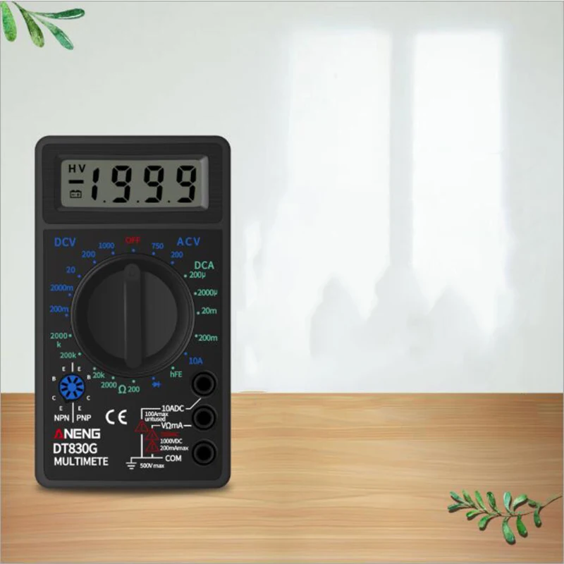 DT830G Цифровой мультиметр 750 / 1000 в Вольтметр Амперметр Омметр тестер высокой