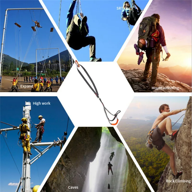 Professional Webbing Foot Loop Climbing Foot Loop Ascender Belt Device Band Rock Climbing Device