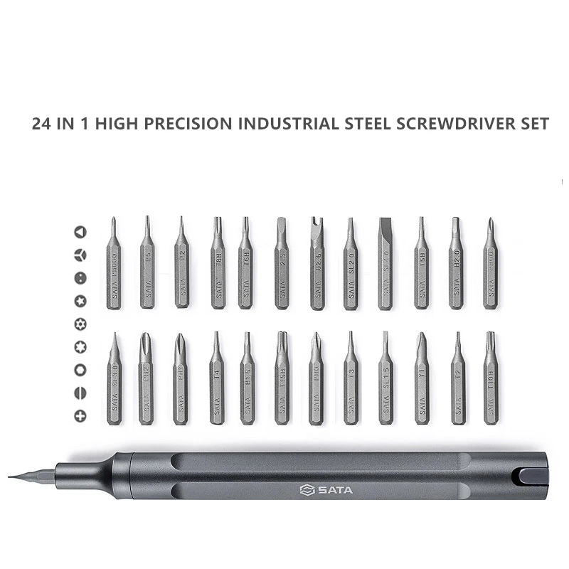 Pen Screwdriver Kit for Mobile Phone Laptop Digital Product Manual Repair Tool with Magnetic 24 In 1