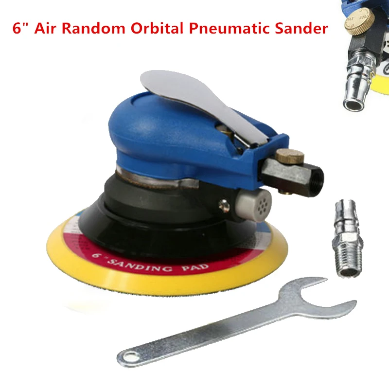 

Car Body 6" Round Air Random Orbital Sander Pneumatic Disc Polisher Sanding Tool